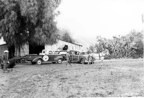 Leonis Adobe barn, circa 1950s