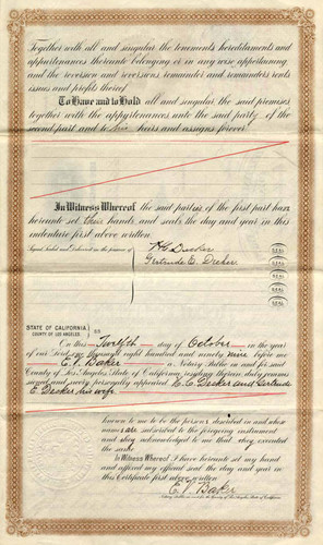 Los Angeles County Deed of Title (page 4)