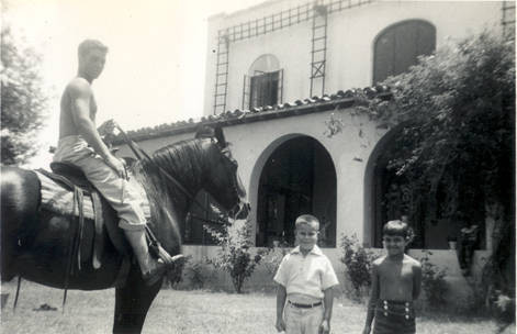 Man on horse at the John Show Ranch