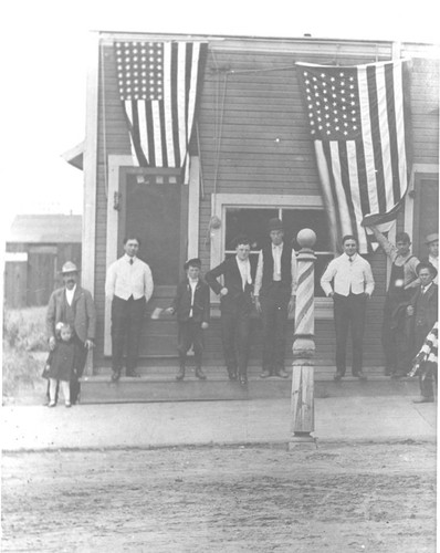 Al Oliver's Barbershop, circa 1900