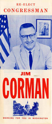 Reelection brochure, circa 1966--Congressman James C. Corman