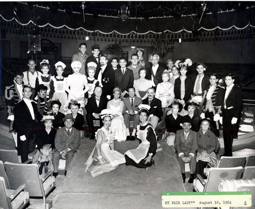 Valley Music Theatre, cast photo, My Fair Lady, Woodland Hills, 1964