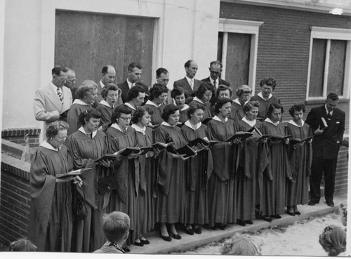 Sunland Baptist Church Choir, Sunland, 1950
