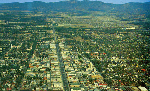 Van Nuys, California from the air