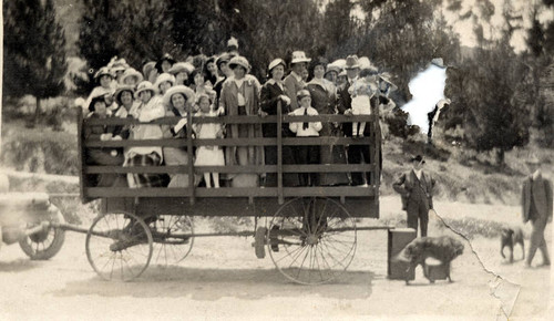 Brand family hayride, circa 1910