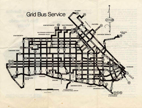 RTD Bus Service pamphlet, circa late 1970s
