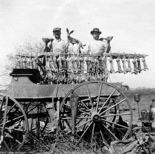 Camping and hunting near Leonis Adobe, 1910