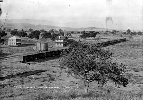 Chatsworth Park Railroad Station, Chatsworth, circa 1893