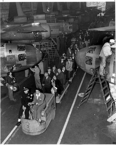 The Universal City-North Hollywood Chamber of Commerce visits the Lockheed Plant