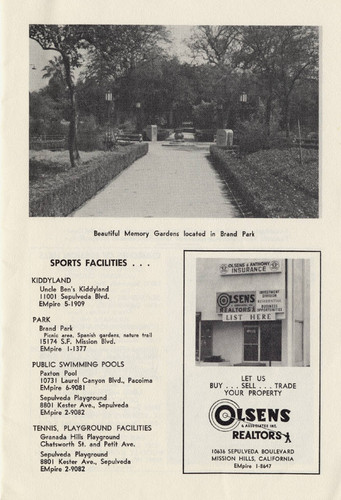 Mission Hills promotional guide, circa 1964