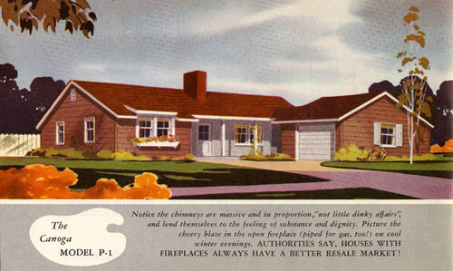 Brochure for the Ray Hommes & Co. Meadowlark Park housing development in Reseda