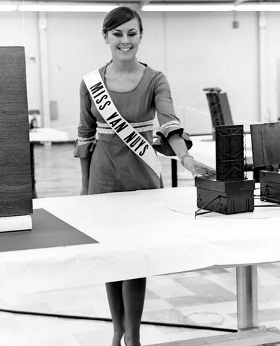 Miss Van Nuys, circa 1968--Congressman James C. Corman