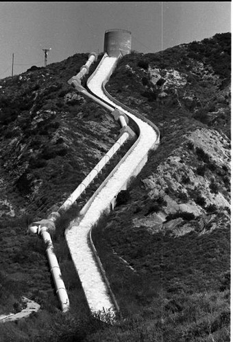 Los Angeles Aqueduct cascades, Granada Hills, 1978