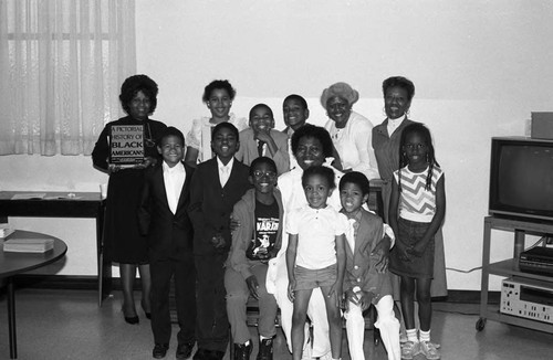 Bethel AME Church members posing together, Los Angeles, 1981