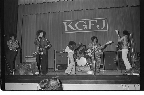 KGFJ soul caravan, Los Angeles, ca. 1973