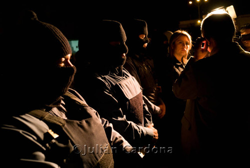 Police protest, Juárez, 2008