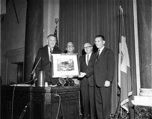 Rose Parade Committee at City Hall, Los Angeles, 1964