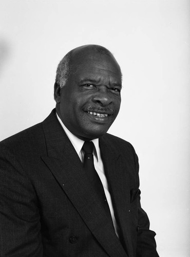 Tony Chisom posing for a studio portrait, Los Angeles, 1991