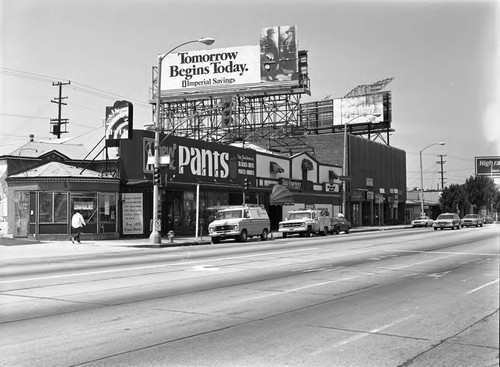 Crenshaw Boulevard storefronts, Los Angeles, 1983