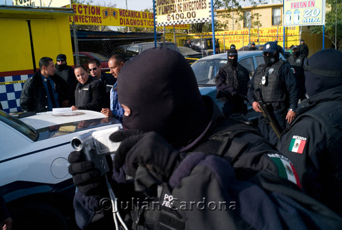 Rodriguez cime scene, Juárez, 2008