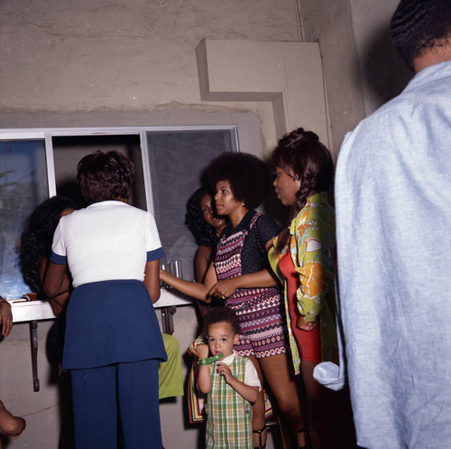 Judy Pace Flood at Berry Gordy's house party, Los Angeles