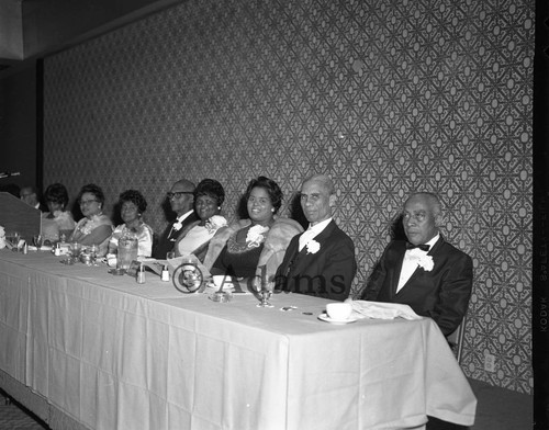 Gilbert Lindsay at a table, Los Angeles, 1969