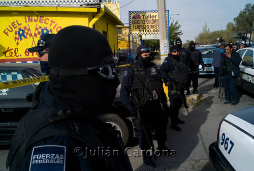 Rodriguez cime scene, Juárez, 2008