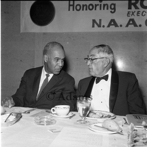 Roy Wilkins and Dr. H. Claude Hudson, Los Angeles