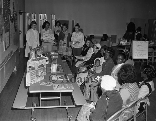 Toys on display, Los Angeles, 1974