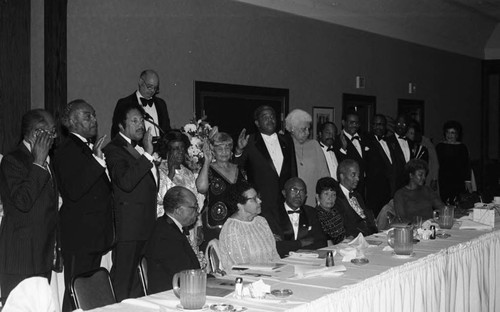 Consolidated Realty Board members participating at the 35th Annual Installation Banquet, Los Angeles, 1984