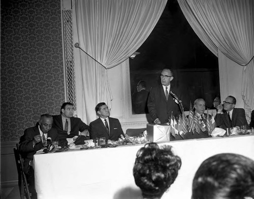 Policeman's retirement event, Los Angeles, 1962