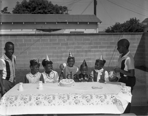 Children's party, Los Angeles, 1964