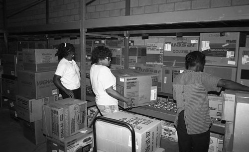 Store opening, Los Angeles, 1990