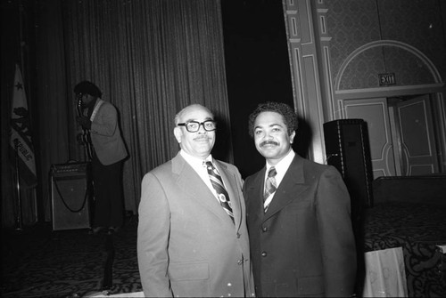 Mervyn Dymally and Curtis Tucker, Sr., Los Angeles, 1974