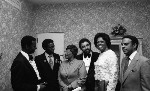 Testimonial to pioneer black historical achievement dinner at the Beverly Hilton, Los Angeles, 1981