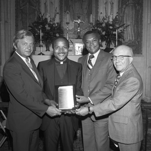 John Mack Gives an Award, Los Angeles, 1979