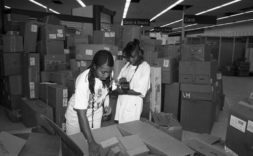 Store opening, Los Angeles, 1990