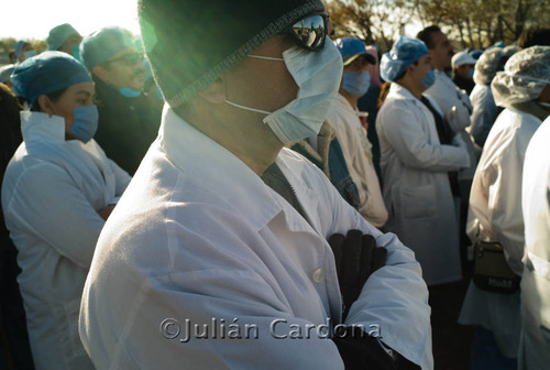 Medical demonstration, Juárez, 2008