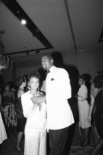 Magic Johnson dancing at his birthday party, Los Angeles, 1985