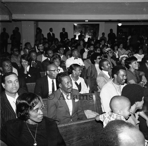 Gordon Parks attending the First Annual Recognition Awards, Los Angeles, 1968