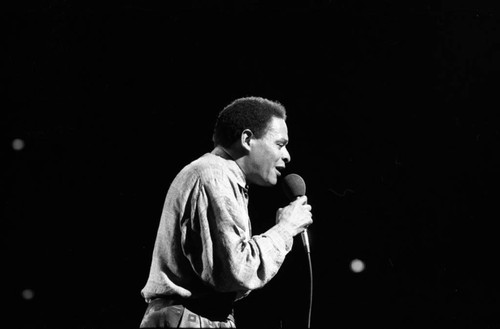 Al Jarreau performing at the 11th Annual Black Radio Exclusive Conference, Los Angeles, 1987