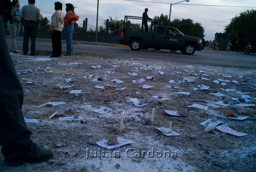 Anti-violence protest, Juárez, 2008