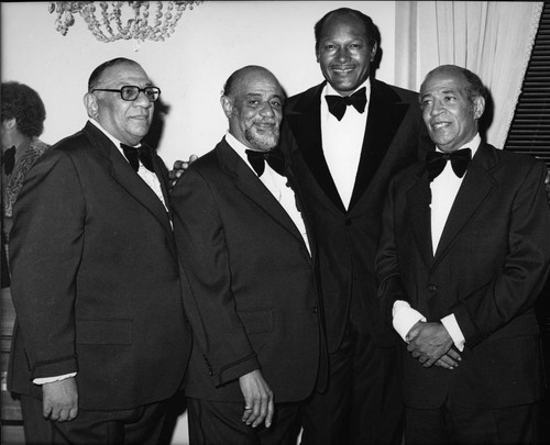 The Mills Brothers and Tom Bradley, Los Angeles, ca. 1976