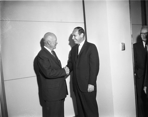 Hahn and Eisenhower, Los Angeles, 1962