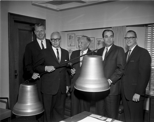 Councilman and Chamber of Commerce members, Los Angeles, 1963