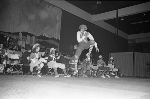 The Lockers performing at an event for Tom Bradley, Los Angeles, 1974