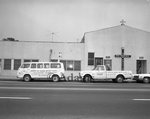 Greater Mt. Calvary Baptist Church, Los Angeles, 1970