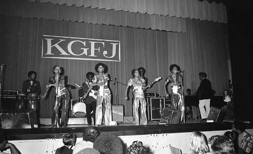 KGFJ soul caravan, Los Angeles, ca. 1973