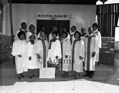 Altar Society Greater Circle Mission Church, Los Angeles, 1970