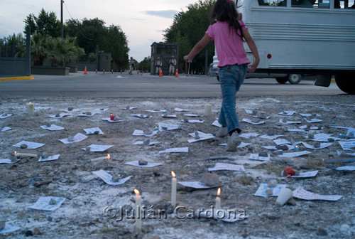 Anti-violence protest, Juárez, 2008